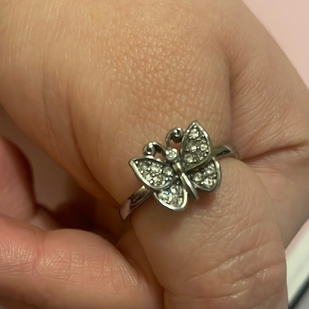 Juicy Couture Silver Butterfly Ring